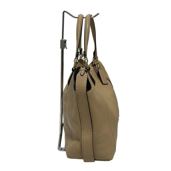 Auth COACH Edie shoulder bag Beige Leather - Shoulder Bag - Picture 3 of 9
